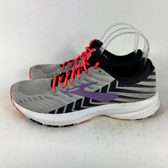Brooks Launch 6 women's size 8.5 black pink purple athletic running sneakers - Picture 5 of 13